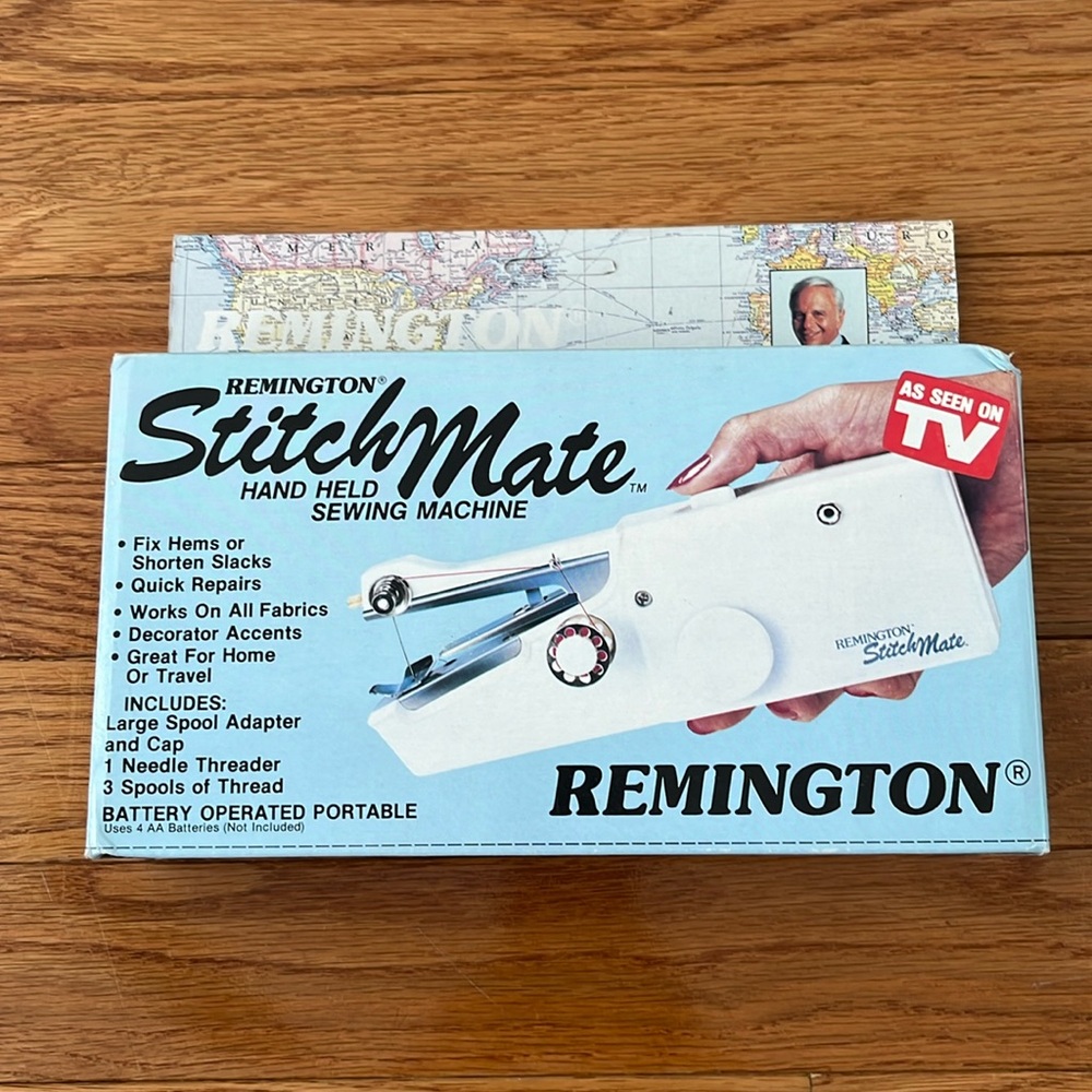 Vintage Remington StitchMate Handheld Sewing Machine New in Box